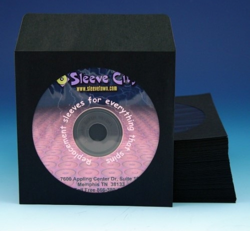Black Paper CD, DVD Sleeve With Flap (100 Pack) | Sleeve City Black Paper CD, DVD Sleeve With Flap (100 Pack) | Sleeve City