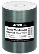 Ritek Pro White 52x CD-R Thermal Printable (100 Pack)
