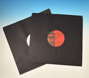 Polylined Paper Record Sleeves - Black (50 Pack)