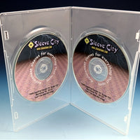 Slim Double DVD Case in Clear (10 Pack)