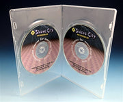 Slim Double DVD Case in Clear (10 Pack)
