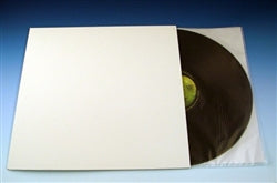 LP Jacket : White LP Jacket - with center hole (Record Care