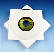 7 Inch White Paper 45 Sleeve (100 Pack)