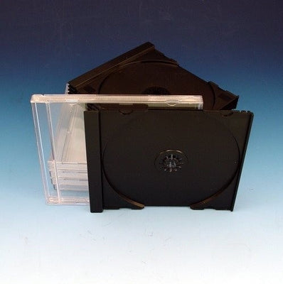 Single Premium CD Jewel Case Black Tray Unassembled (Case of 200)