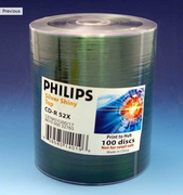 Philips 52x CD-R Shiny Silver Tops (100 Pack )