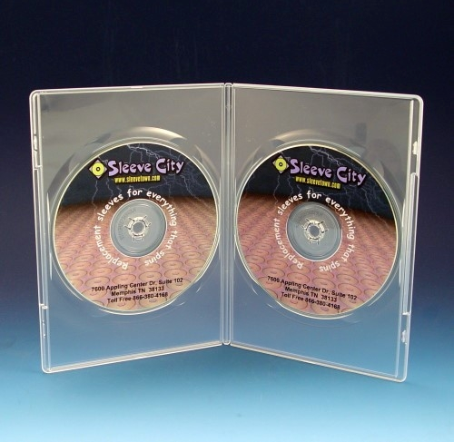 Slim Double DVD Case in Clear SAMPLE