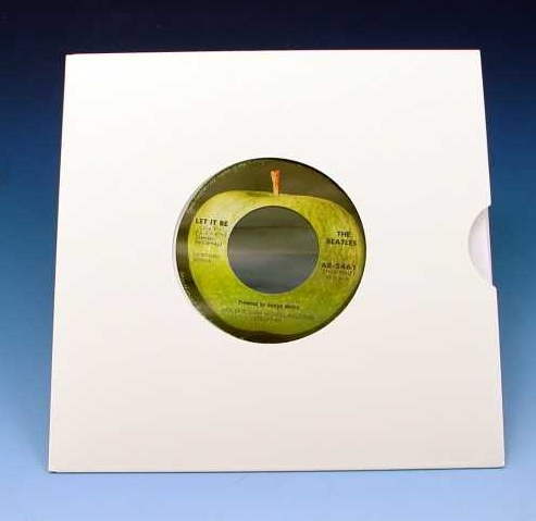 7 Inch Die-Cut White Jacket for 45s SAMPLE