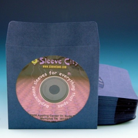 Blue Paper CD, DVD Sleeve With Flap SAMPLE