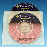 White Diskeeper Budget 1-2 Disc Sleeve Sample