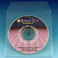 Vinyl CD, DVD Sleeve with Flap SAMPLE