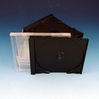 Single Premium CD Jewel Case Black Tray Unassembled SAMPLE