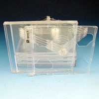 Slim Double Jewel Case with Clear Tray Unassembled SAMPLE